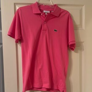 Lacoste Men's Pink Polo Shirt